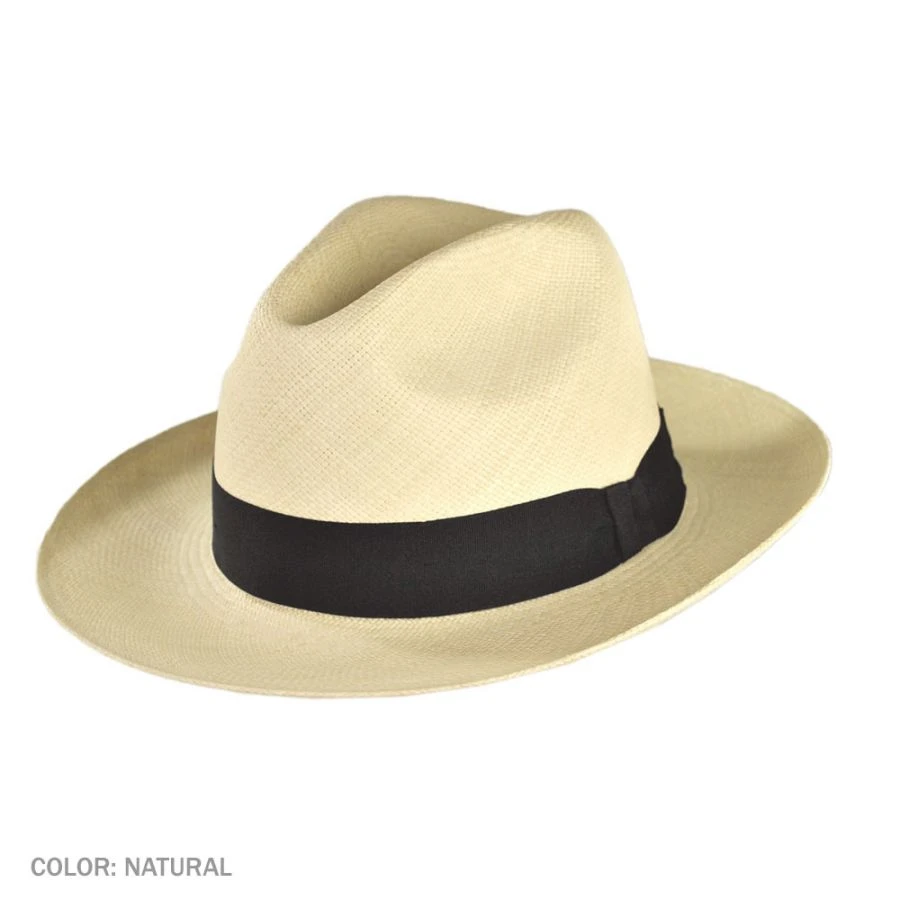 Brisa Grade 4 Panama Straw Fedora Hat 3 Brisa Grade 4 Panama Straw Fedora Hat