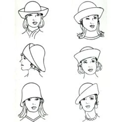 Scala Six-Way Big Brim Wool Felt Cloche Hat -Novel Accessories 109204