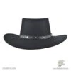 Stetson Black Hawk Crushable Wool Felt Gambler Cowboy Hat - Black -Novel Accessories 10964