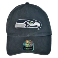 '47 BRAND Seattle Seahawks NFL Clean Up Strapback Baseball Cap Dad Hat