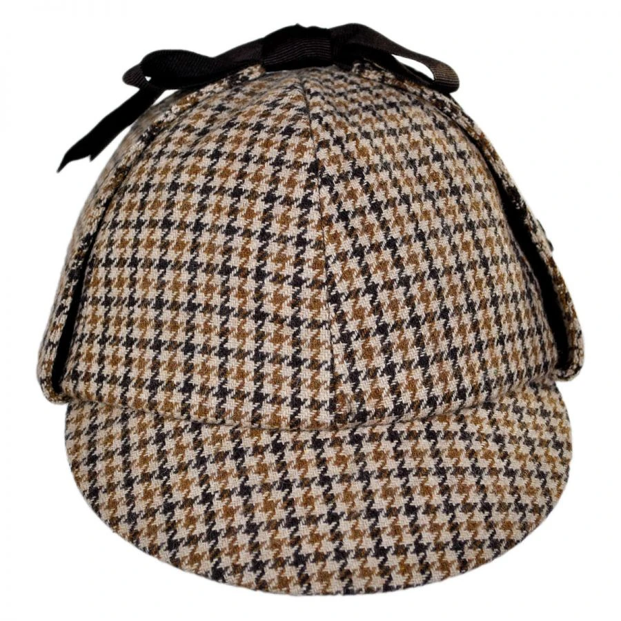 Sherlock Holmes Houndstooth Wool Blend Hat 3 Sherlock Holmes Houndstooth Wool Blend Hat