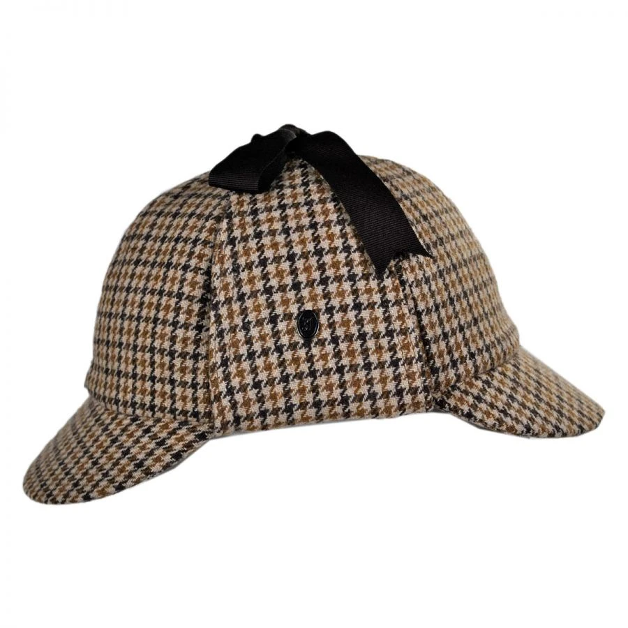 Sherlock Holmes Houndstooth Wool Blend Hat 4 Sherlock Holmes Houndstooth Wool Blend Hat - Image 2