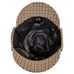 Sherlock Holmes Houndstooth Wool Blend Hat 7 Sherlock Holmes Houndstooth Wool Blend Hat -Novel Accessories 123980