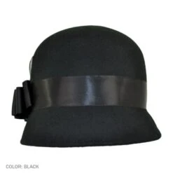 Chloe Wool Felt Cloche Hat -Novel Accessories 12701