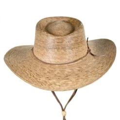 Outback Palm Straw Hat With Chincord