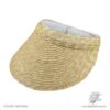 Milan Straw Wide Brim Visor