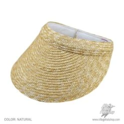 Milan Straw Wide Brim Visor
