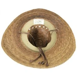 Laurel Lattice Palm Straw Facesaver Hat -Novel Accessories 127808