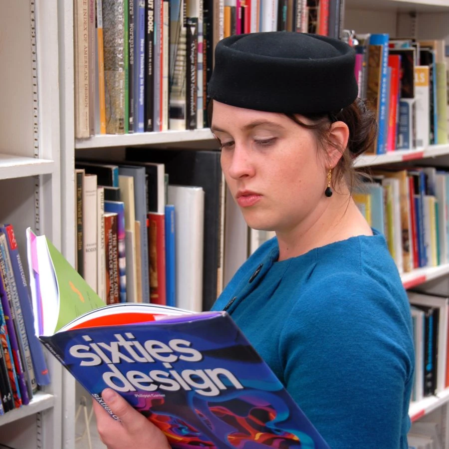 Panther Wool Felt Pillbox Hat 4 Panther Wool Felt Pillbox Hat - Image 2