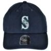 '47 BRAND Seattle Mariners MLB Clean Up Strapback Baseball Cap Dad Hat