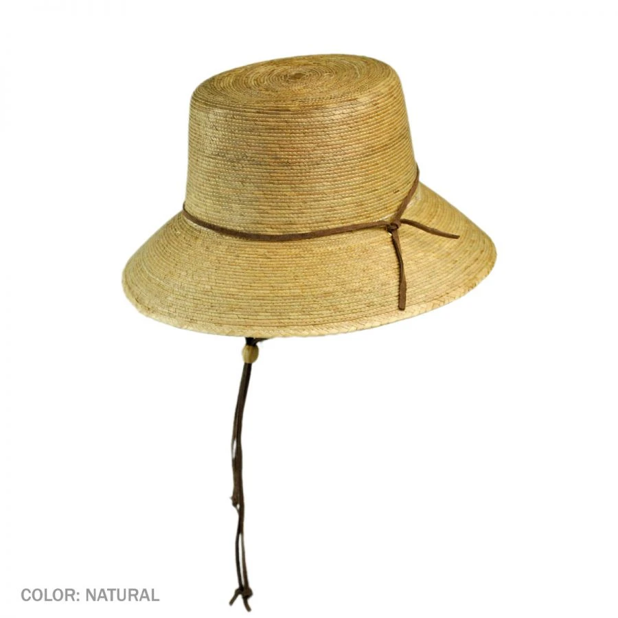Abby Palm Straw Cloche Hat 3 Abby Palm Straw Cloche Hat