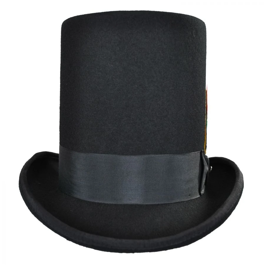 Stovepipe Wool Felt Top Hat 4 Stovepipe Wool Felt Top Hat - Image 2