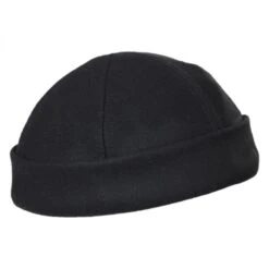 Six Panel Wool Skull Cap Beanie Hat