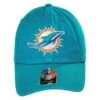 '47 BRAND Miami Dolphins NFL Clean Up Strapback Baseball Cap Dad Hat 2 '47 BRAND Miami Dolphins NFL Clean Up Strapback Baseball Cap Dad Hat -Novel Accessories 139941