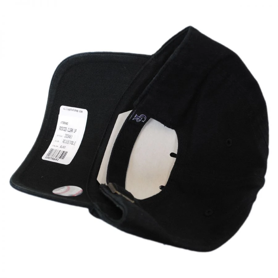 '47 BRAND Colorado Rockies MLB Clean Up Strapback Baseball Cap Dad Hat 3 '47 BRAND Colorado Rockies MLB Clean Up Strapback Baseball Cap Dad Hat
