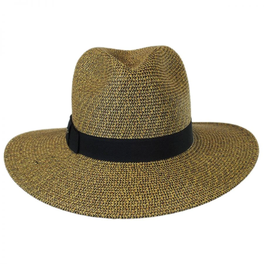 Scala Toyo Straw Braid Fedora Hat 3 Scala Toyo Straw Braid Fedora Hat