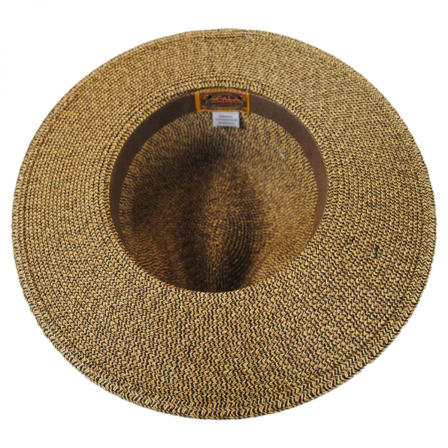 Scala Toyo Straw Braid Fedora Hat 5 Scala Toyo Straw Braid Fedora Hat - Image 3