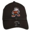 '47 BRAND Cleveland Browns NFL Clean Up Strapback Baseball Cap Dad Hat - Brown