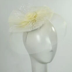 Novel Accessories 25 Bow And Rose Fascinator Headband