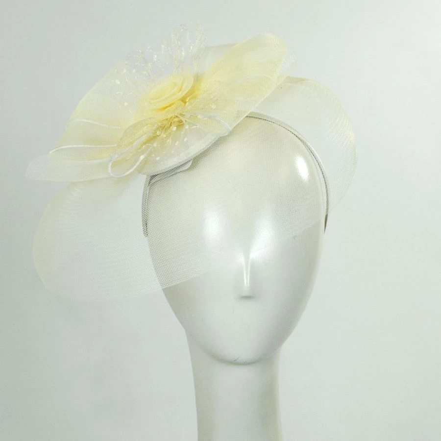 Bow And Rose Fascinator Headband 4 Bow And Rose Fascinator Headband - Image 2