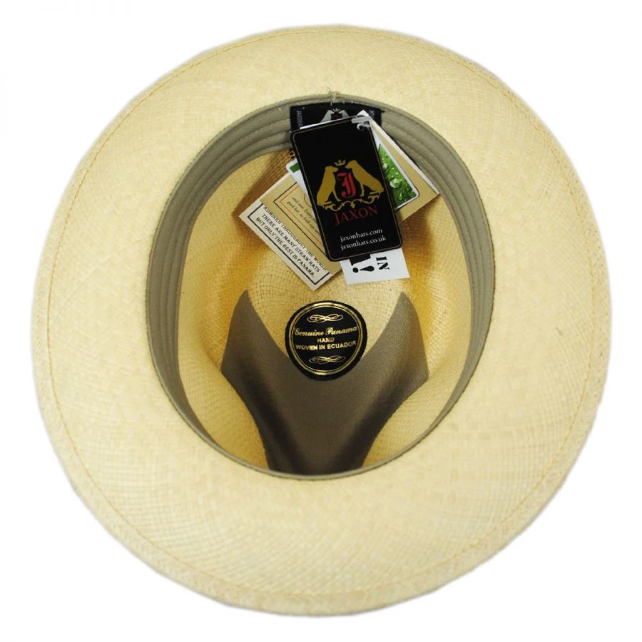 Stain Repellent Panama Straw C-Crown Fedora Hat 5 Stain Repellent Panama Straw C-Crown Fedora Hat - Image 3