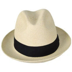 Panama Straw Trilby Fedora Hat 6 Panama Straw Trilby Fedora Hat -Novel Accessories 19349