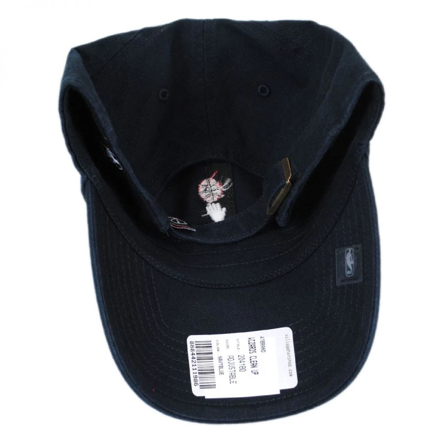 '47 BRAND Washington Wizards NBA Clean Up Strapback Baseball Cap Dad Hat 3 '47 BRAND Washington Wizards NBA Clean Up Strapback Baseball Cap Dad Hat