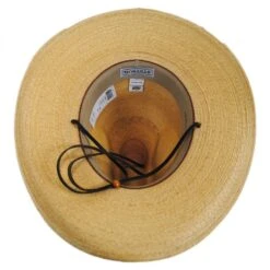 Stetson Bryce Palm Leaf Straw Wide Brim Gus Hat -Novel Accessories 194504