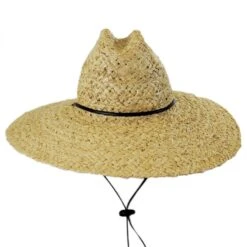 Raffia Straw Lifeguard Hat