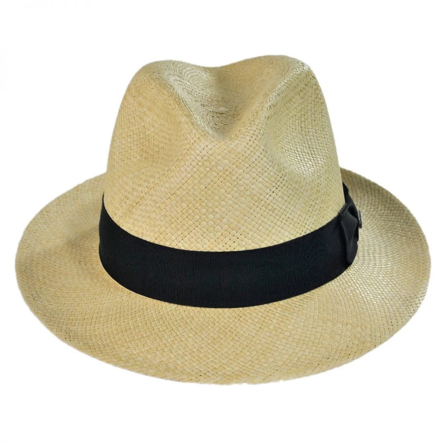 Scala Panama Straw Snap Brim Fedora Hat 5 Scala Panama Straw Snap Brim Fedora Hat - Image 3
