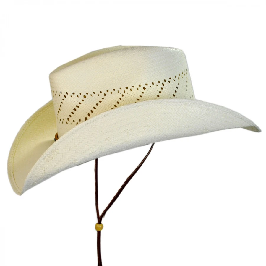 Stetson Santa Fe Shantung Straw Cowboy Hat 4 Stetson Santa Fe Shantung Straw Cowboy Hat - Image 2