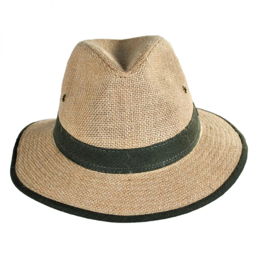 Hemp Linen Safari Fedora Hat 3 Hemp Linen Safari Fedora Hat