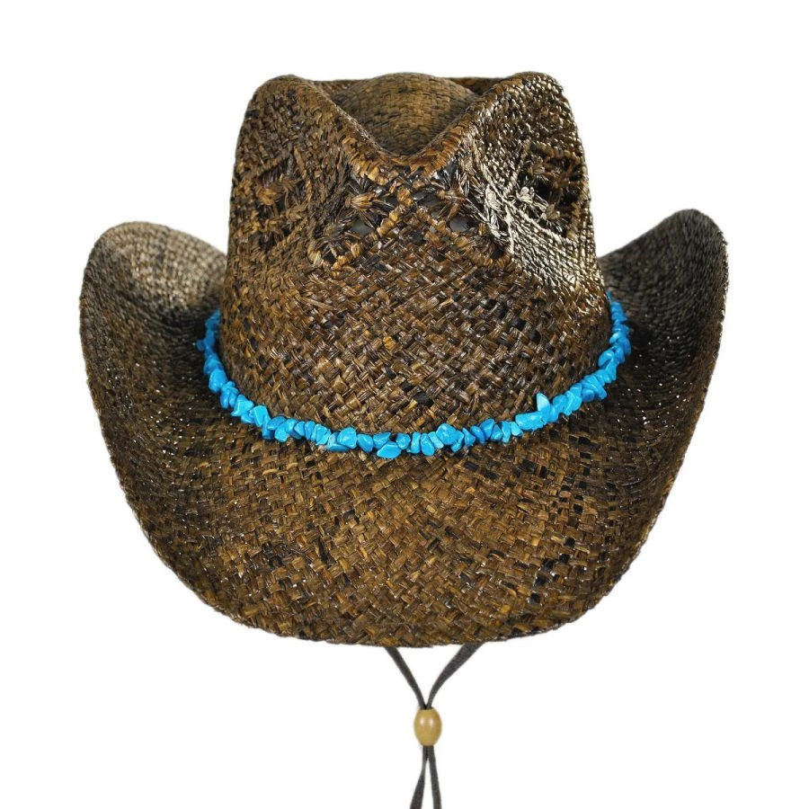 Cascade Mountain Raffia Straw Western Hat 4 Cascade Mountain Raffia Straw Western Hat - Image 2