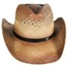 Route 66 Raffia Straw Cowboy Hat 2 Route 66 Raffia Straw Cowboy Hat -Novel Accessories 227666