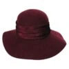 Satin Brooch Wool Felt Floppy Hat -Novel Accessories 232053
