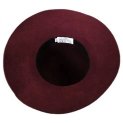 Satin Brooch Wool Felt Floppy Hat 7 Satin Brooch Wool Felt Floppy Hat -Novel Accessories 232059