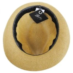 Bailey Elliot Straw Fedora Hat 7 Bailey Elliot Straw Fedora Hat -Novel Accessories 235055