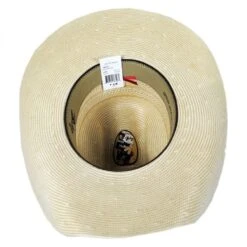 Bailey Vinton 20X Shantung Straw Western Hat 7 Bailey Vinton 20X Shantung Straw Western Hat -Novel Accessories 243992