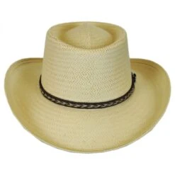 Bailey Rockett Raindura Straw Gambler Hat