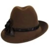 Rose Profile Wool Felt Fedora Hat 2 Rose Profile Wool Felt Fedora Hat -Novel Accessories 257700