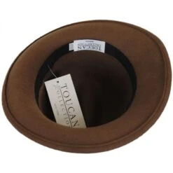 Rose Profile Wool Felt Fedora Hat -Novel Accessories 257706