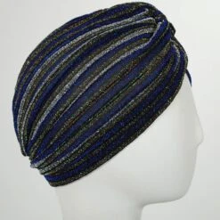 Metallic Stripe Turban
