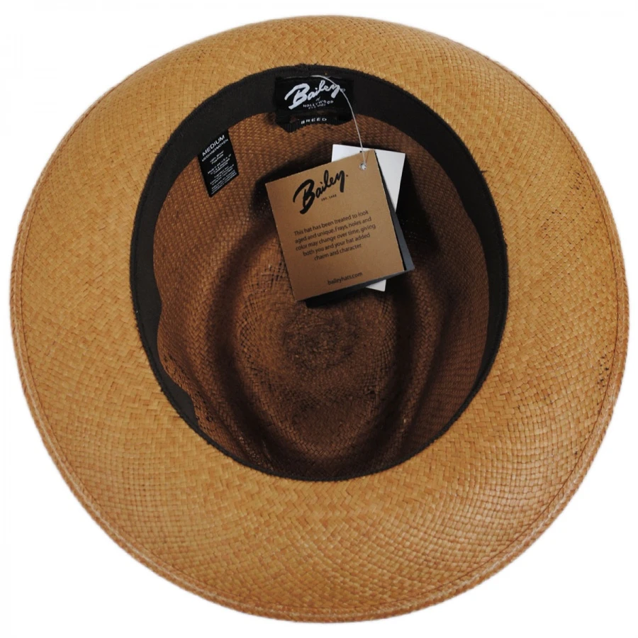 Bailey Tessier Panama Straw Fedora Hat 5 Bailey Tessier Panama Straw Fedora Hat - Image 3