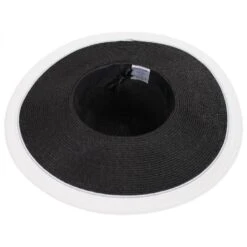 Resort Straw Swinger Wide Brim Hat -Novel Accessories 281861