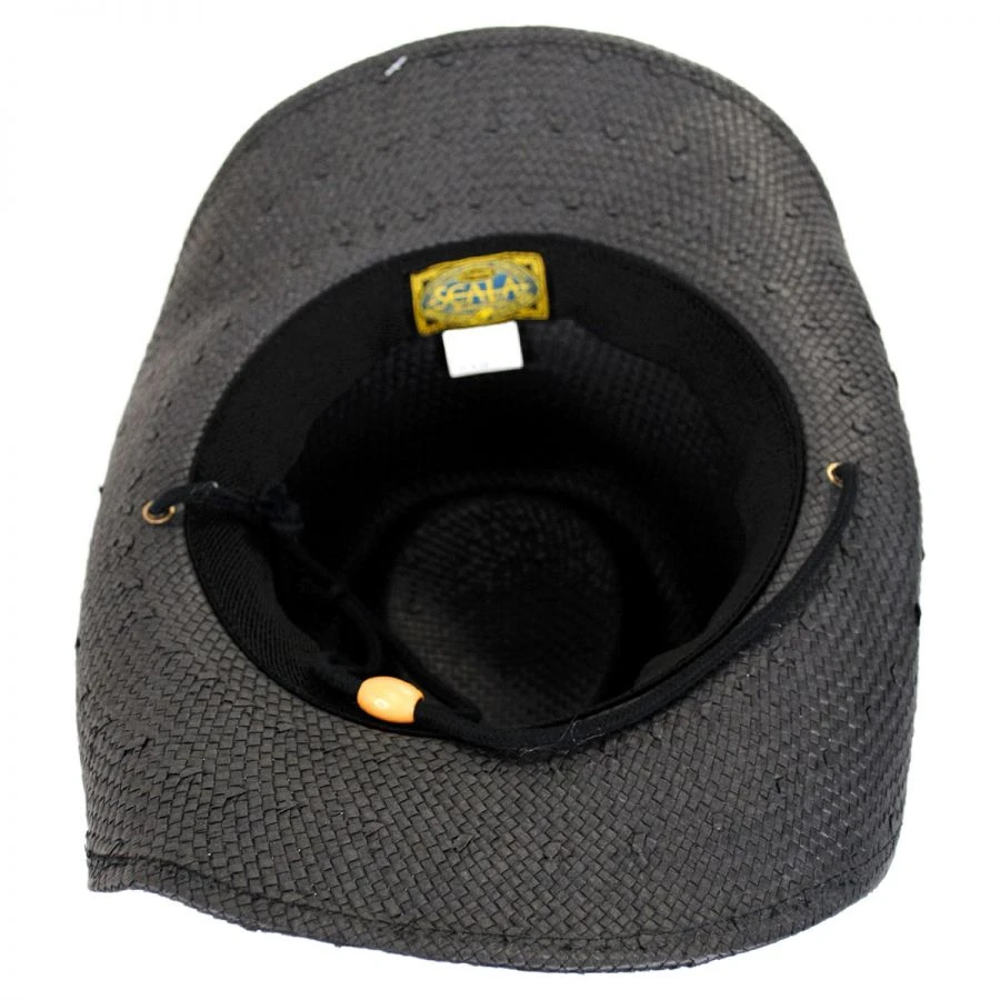 Scala Chincord Toyo Straw Western Hat 5 Scala Chincord Toyo Straw Western Hat - Image 3