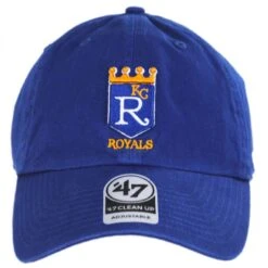 '47 BRAND Kansas City Royals MLB Cooperstown Clean Up Strapback Baseball Cap Dad Hat