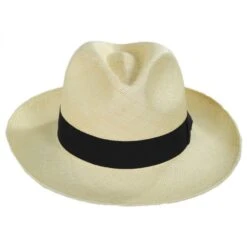 Classic Panama Straw Fedora Hat