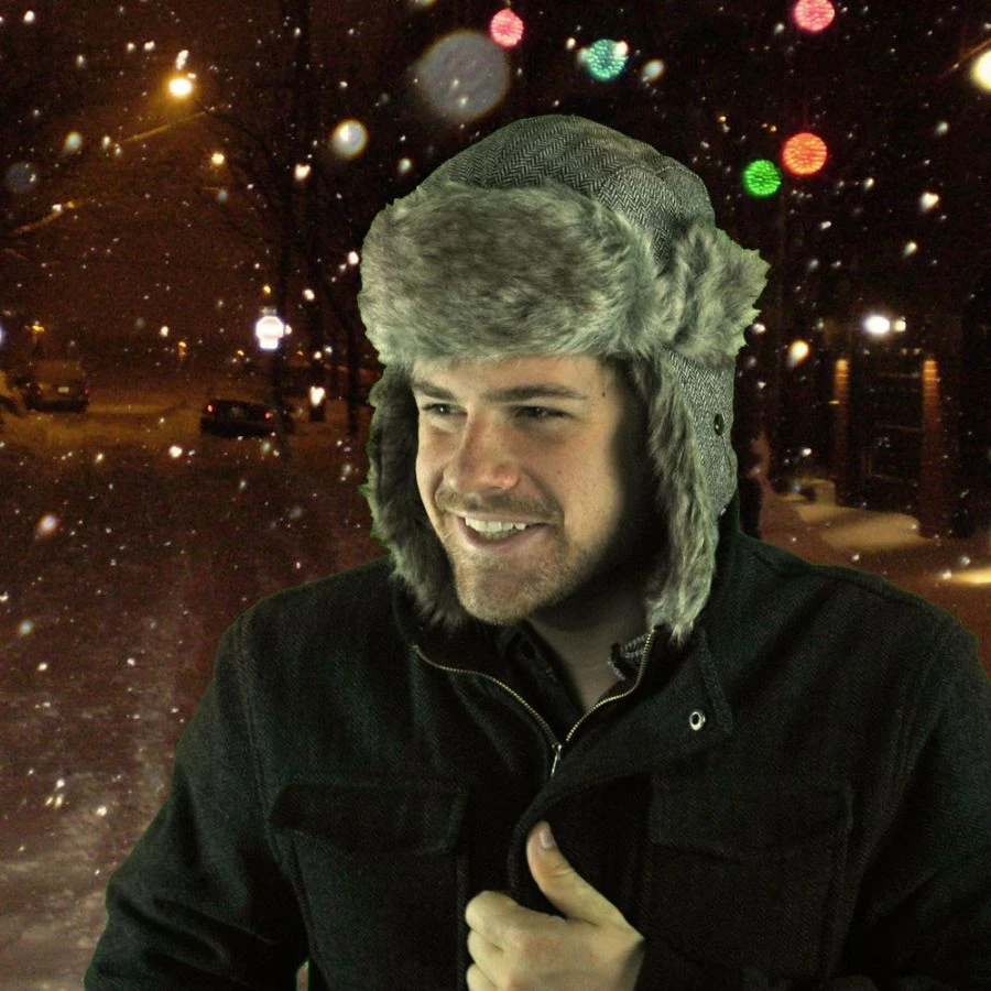 Herringbone Wool Blend Trapper Hat 5 Herringbone Wool Blend Trapper Hat - Image 3