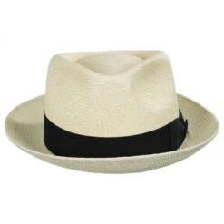Quickstep Grade 8 Panama Straw Fedora Hat