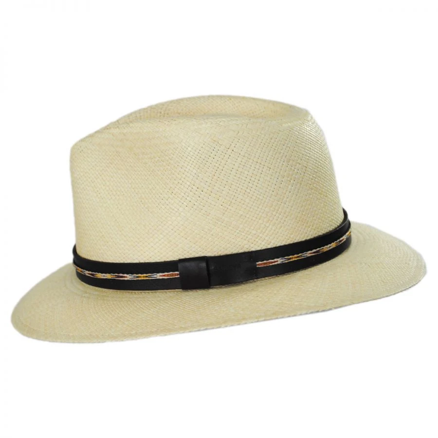 Bailey Stansfield Panama Straw Fedora Hat 4 Bailey Stansfield Panama Straw Fedora Hat - Image 2